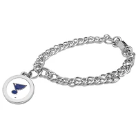 St. Louis Blues Silver Charm Bracelet