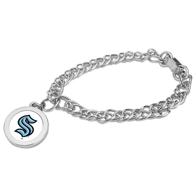 Seattle Kraken Silver Charm Bracelet