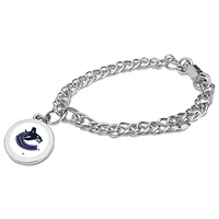 Vancouver Canucks Silver Charm Bracelet