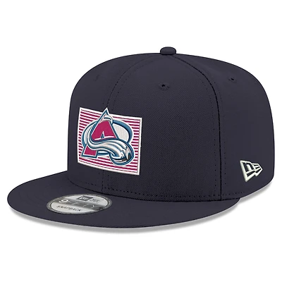 Men's New Era Navy Colorado Avalanche State Pride 9FIFTY Snapback Hat