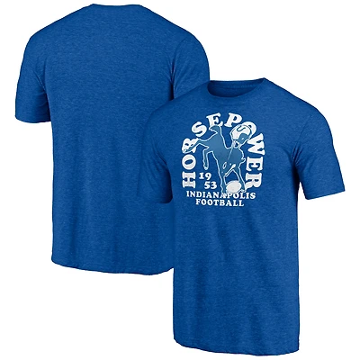 Men's Royal Indianapolis Colts Vintage Tri-Blend T-Shirt