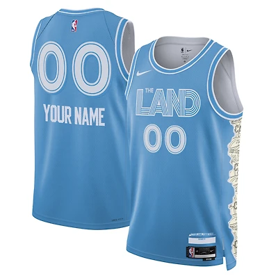 Unisex Nike Light Blue Cleveland Cavaliers 2024/25 Custom Swingman Jersey - City Edition