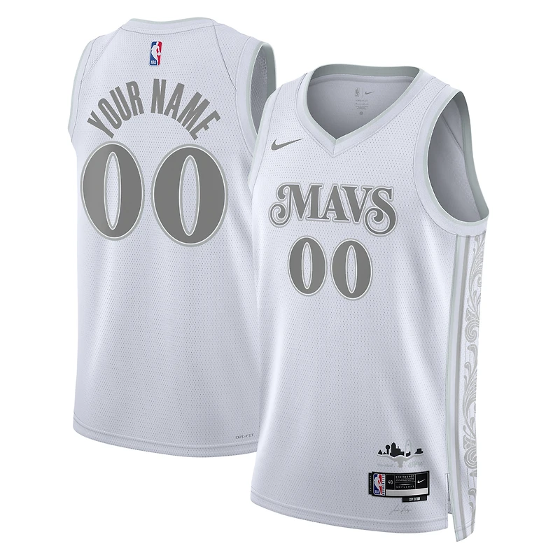 Unisex Nike White Dallas Mavericks 2024/25 Custom Swingman Jersey - City Edition