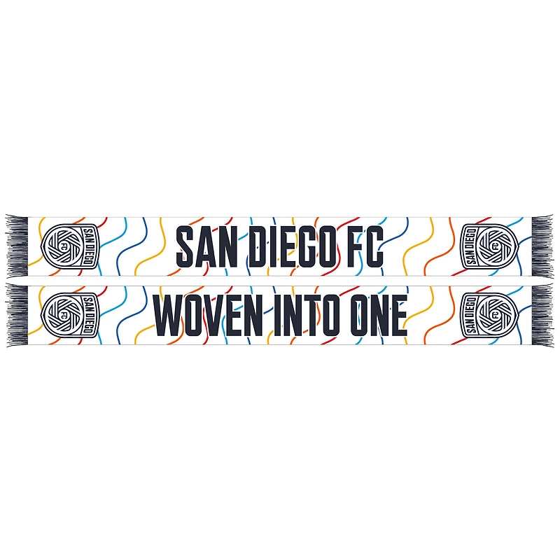 Unisex  White San Diego FC Waves Scarf