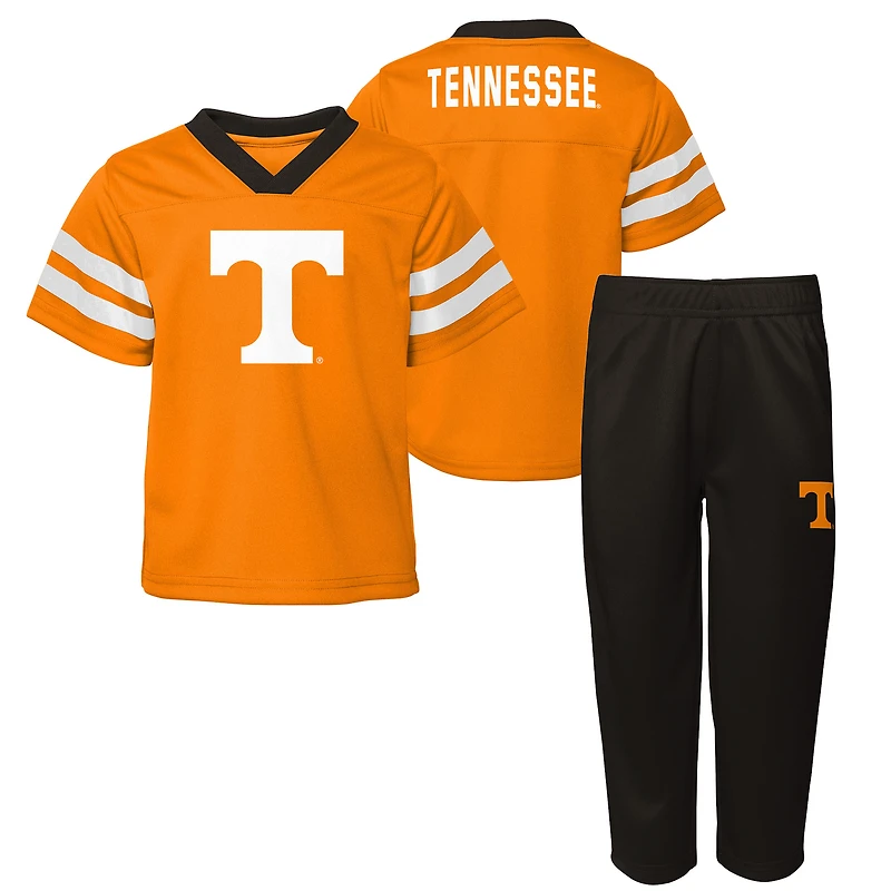 Youth Outerstuff Tennessee Orange Volunteers Red Zone Two-Piece V-Neck Top and Pants Set