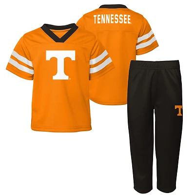 Youth Outerstuff Tennessee Orange Volunteers Red Zone Two-Piece V-Neck Top and Pants Set