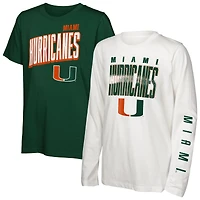 Youth Outerstuff  Miami Hurricanes The Mix T-Shirt Combo Set
