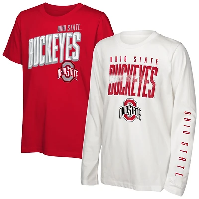 Youth Outerstuff  Ohio State Buckeyes The Mix T-Shirt Combo Set