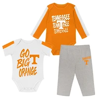 Infant Outerstuff Tennessee Orange/White Volunteers Double Down Bodysuit and Pants 3-Piece Set
