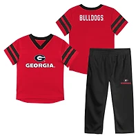 Infant Outerstuff Red Georgia Bulldogs Team Logo Zone Top and Pant Set