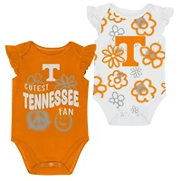 Girl's Newborn and Infant Outerstuff Tennessee Orange/White Volunteers Little Sunshine Two-Piece Bodysuit Set