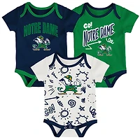 Newborn & Infant Outerstuff Notre Dame Fighting Irish Three-Pack All Day Play Bodysuit Set