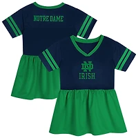 Toddler Outerstuff Navy/Green Notre Dame Fighting Irish Stadium Lights Fashion Jersey Dress