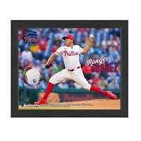 Ranger Suarez Philadelphia Phillies Framed Photograph with Game-Used Ball Swatch
