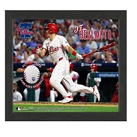 J.T. Realmuto Philadelphia Phillies Framed Photograph with Game-Used Ball Swatch