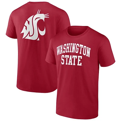 Men's Crimson Washington State Cougars Heritage Arch T-Shirt
