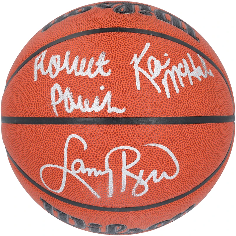 Larry Bird, Robert Parish & Kevin McHale Boston Celtics Multi-Signed Wilson Authentic Series Indoor/Outdoor Basketball