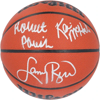 Larry Bird, Robert Parish & Kevin McHale Boston Celtics Multi-Signed Wilson Authentic Series Indoor/Outdoor Basketball