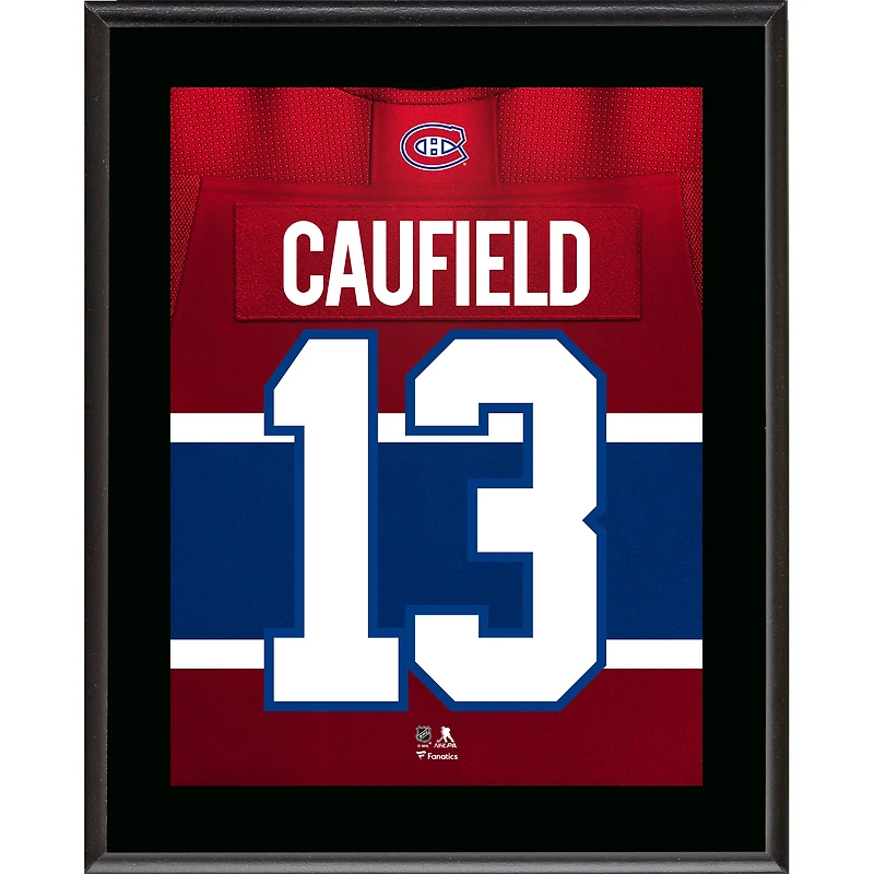 Cole Caufield Montreal Canadiens 10.5" x 13" Jersey Number Sublimated Player Plaque