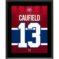 Cole Caufield Montreal Canadiens 10.5" x 13" Jersey Number Sublimated Player Plaque