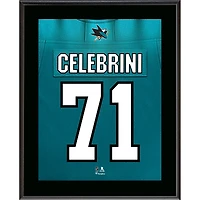 Macklin Celebrini San Jose Sharks 10.5" x 13" Jersey Number Sublimated Player Plaque