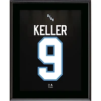 Clayton Keller NHL Utah 10.5" x 13" Jersey Number Sublimated Player Plaque