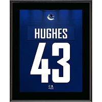 Quinn Hughes Vancouver Canucks 10.5" x 13" Jersey Number Sublimated Player Plaque