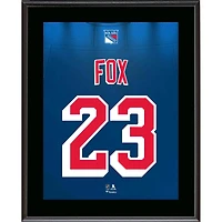 Adam Fox New York Rangers 10.5" x 13" Jersey Number Sublimated Player Plaque