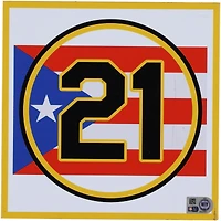Pittsburgh Pirates Team-Issued White Clemente Nameplate from the 2024 MLB Season