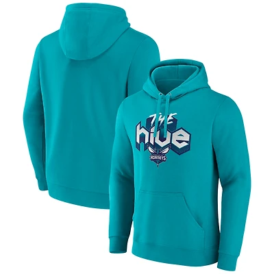 Men's  Teal Charlotte Hornets Team Pride Pullover Hoodie