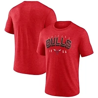 Men's  Red Chicago Bulls Backboard Tri-Blend T-Shirt