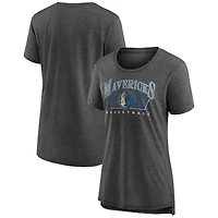 Women's Gray Dallas Mavericks Selection Tri-Blend T-Shirt