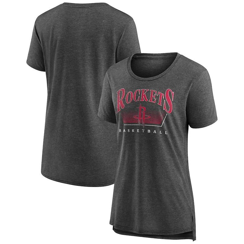 Women's Gray Houston Rockets Selection Tri-Blend T-Shirt