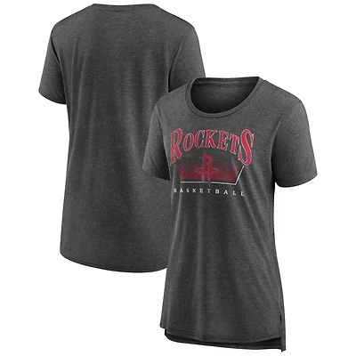Women's Gray Houston Rockets Selection Tri-Blend T-Shirt