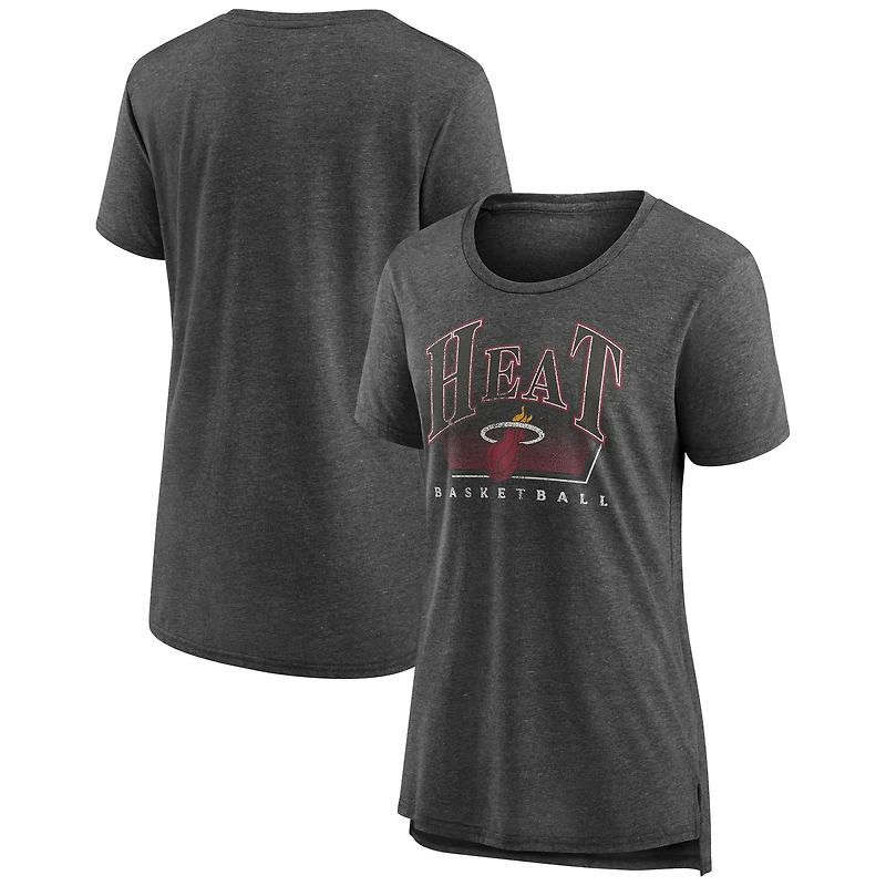 Women's Gray Miami Heat Selection Tri-Blend T-Shirt