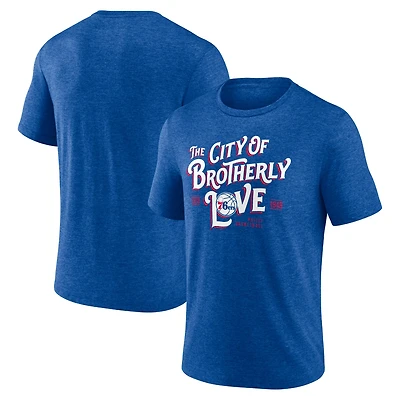 Men's Royal Philadelphia 76ers Team Pride Tri-Blend T-Shirt