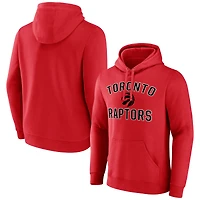 Men's  Red Toronto Raptors Victory Arch Pullover Hoodie