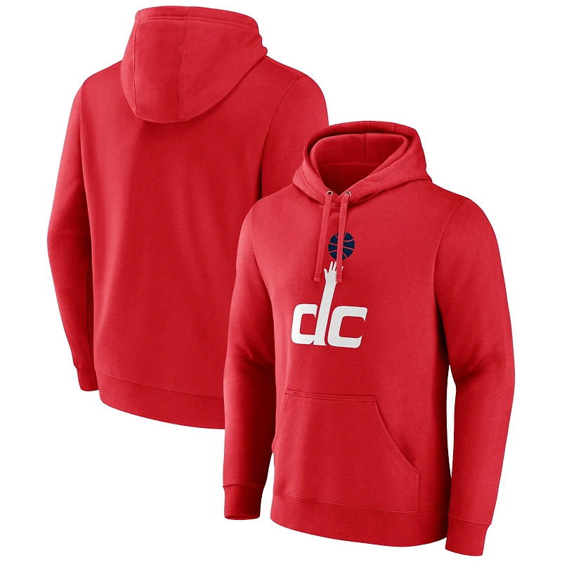 Men's Red Washington Wizards Alternate Logo Pullover Hoodie
