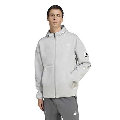 Men's adidas  Gray Mercedes-AMG Petronas F1 Team Silverstone Pack Full-Zip Hoodie