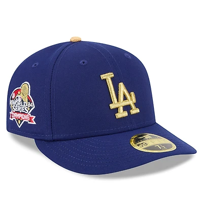 Men's New Era  Royal Los Angeles Dodgers 2025 Gold Collection Low Profile 59FIFTY Fitted Hat