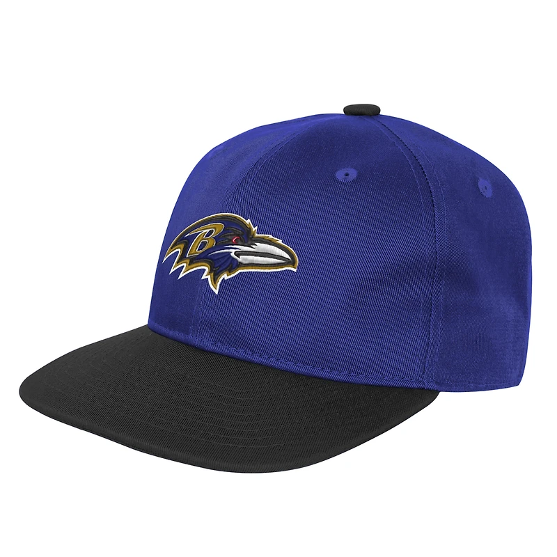Youth Outerstuff  Purple Baltimore Ravens True Retro Adjustable Hat