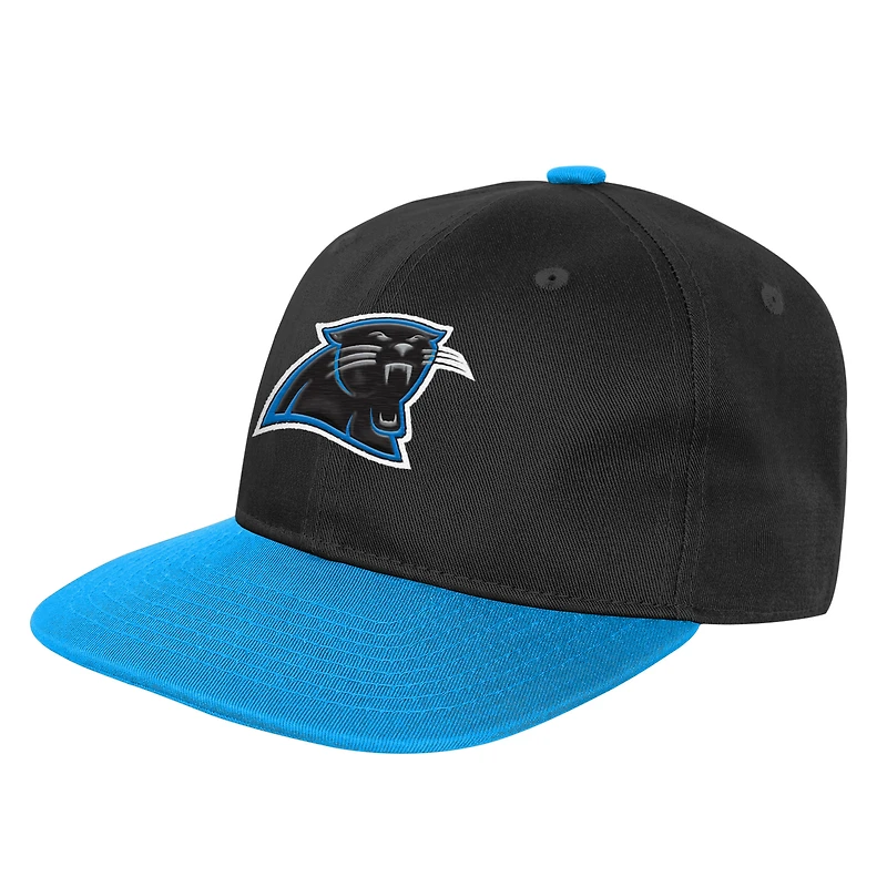 Youth Outerstuff  Black Carolina Panthers True Retro Adjustable Hat