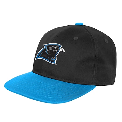 Youth Outerstuff  Black Carolina Panthers True Retro Adjustable Hat