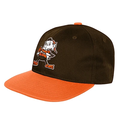 Youth Outerstuff  Brown Cleveland Browns True Retro Adjustable Hat