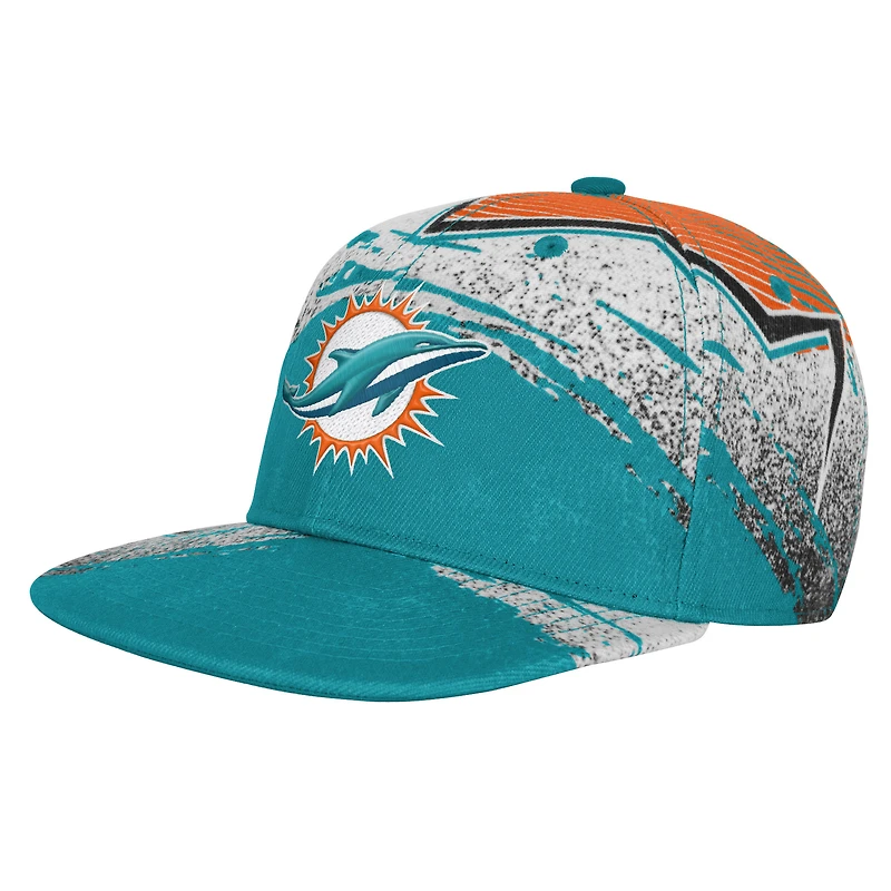 Youth Outerstuff  Aqua Miami Dolphins Make Noise Adjustable Hat