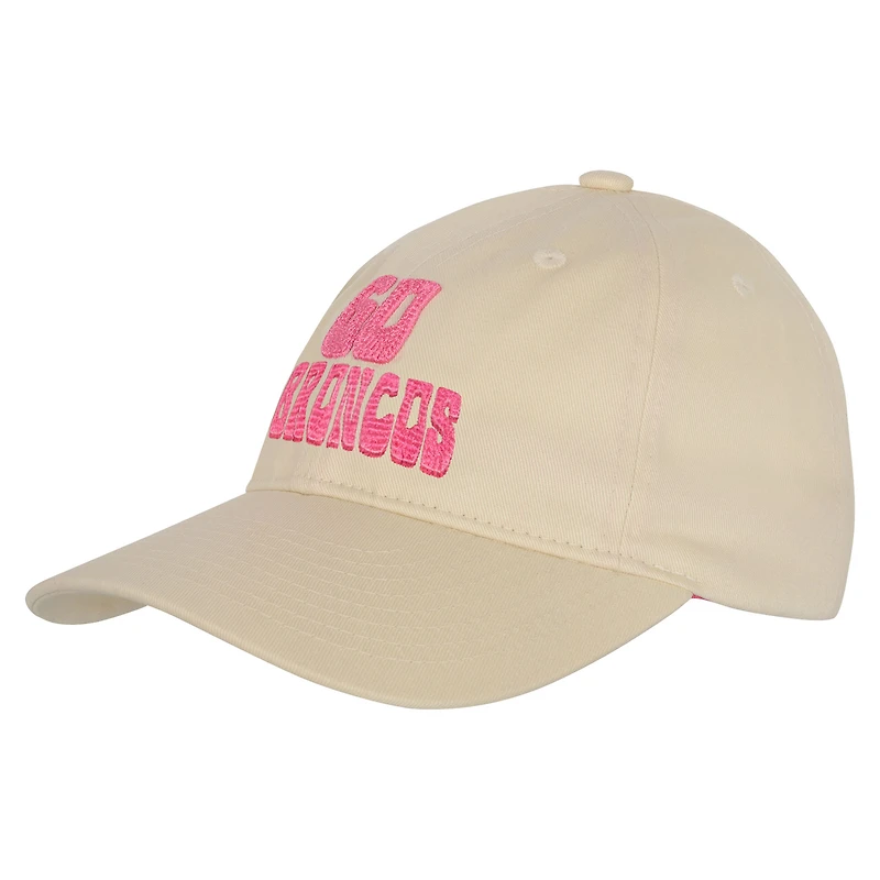 Girls Youth Outerstuff Cream Denver Broncos Blitz Adjustable Hat