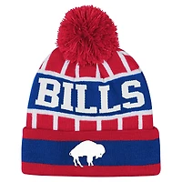 Youth Outerstuff  Red Buffalo Bills Go Fast Cuffed Knit Hat with Pom