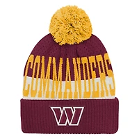 Youth Outerstuff  Burgundy Washington Commanders Modern Fan Cuffed Knit Hat with Pom