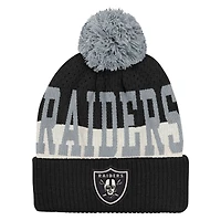 Youth Outerstuff  Black Las Vegas Raiders Modern Fan Cuffed Knit Hat with Pom