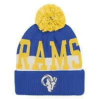 Youth Outerstuff  Royal Los Angeles Rams Modern Fan Cuffed Knit Hat with Pom